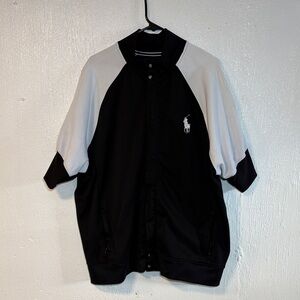Polo Ralph Lauren Black and White Bomber Jacket